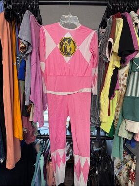 Power Ranger Pink Costume Top with Logo Tag